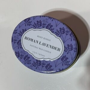 NWT Rosy Rings Travel Tin Candle in Roman Lavender